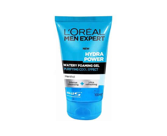 L'Oreal Paris, Men Expert Hydra Power, Menthol, Cleansing and Hydrating, Gel, For Face, 100 ml Sejas kopšana