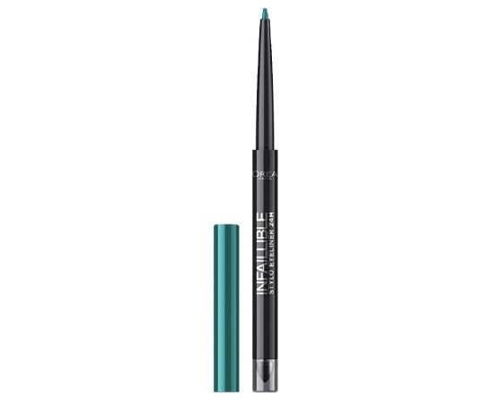 L'Oreal Paris, Infaillible 24H , Waterproof, Contour, Gel Pencil Eyeliner, 313, Irresistible Kaki, 10 g Dekoratīvā kosmētika