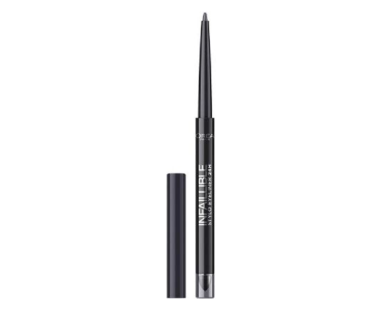 L'Oreal Paris, Infaillible 24H , Waterproof, Contour, Gel Pencil Eyeliner, 301, Night Day Black, 10 g Dekoratīvā kosmētika