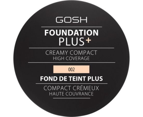 Gosh, Plus, Compact Foundation, 002, Ivory, 9 g Kосметические средства