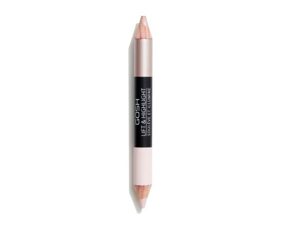 Gosh, Lift & Highlight, Double, Gel Pencil Eyeliner, 002, Rose Nude, 11 g Dekoratīvā kosmētika