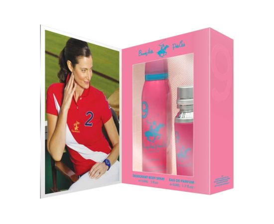Gift Set Beverly Hills Polo Club: 1982 - Sport 9, Eau De Parfum, For Women, 50 ml + 1982 - Sport 9, Anti-Perspirant, Deodorant Spray, For Women, 150 ml Dāvanu komplekti