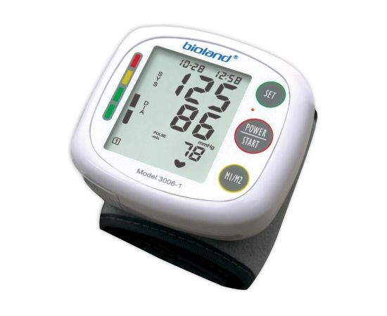 Bioland, Bioland, Digital, Blood Pressure Monitors, Wrist, Automatic, Oscillometric, Battery, Unisex Asinsspiediena mērītāji