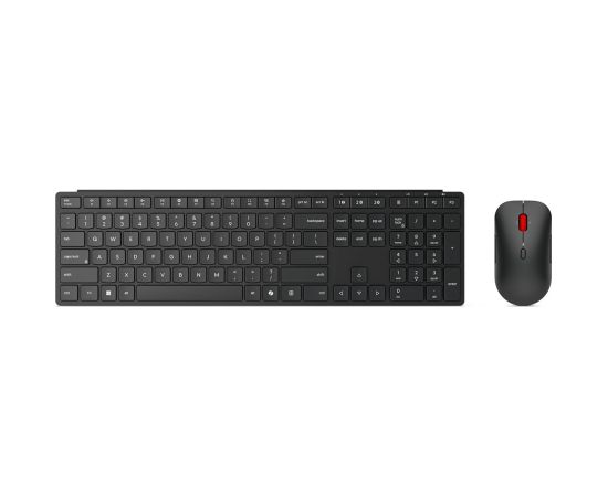 Lenovo Multi-Mode Pro Combo Keyboard and Mouse 6000-Lithuanian Keyboard and Mouse Set Wireless Mouse included Lithuanian Bluetooth Eclipse Black Клавиатуры