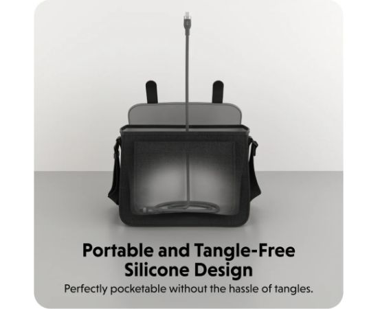 Hyper HyperJuice USB-C Silicone Charging Cable HJ4011BKGL Data USB kabeļi