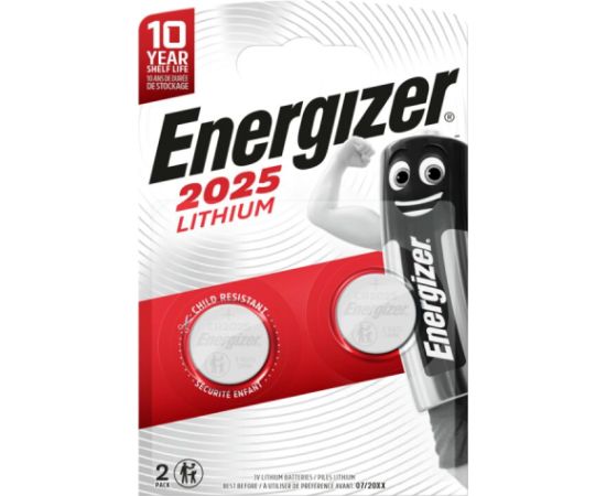 Energizer CR2025 BL2 Lithium 2 pc(s) Baterijas un akumulatori