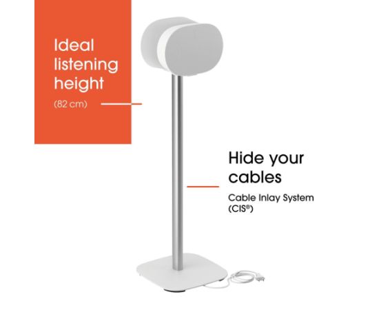 Vogels Floor stand SFS 4133 Sonos speaker stand for Era 300 Maximum weight (capacity) 4.5 kg White TV un monitoru stiprinājumi, kronšteini
