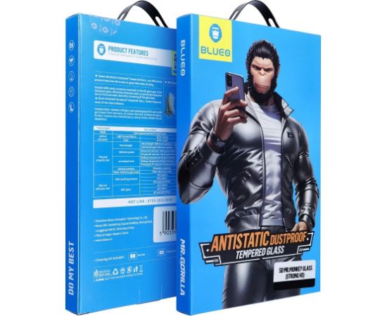 Tempered glass 5D Mr. Monkey Glass (Strong Lite) Samsung S948 S26 Ultra black Ekrānu aizsardzība