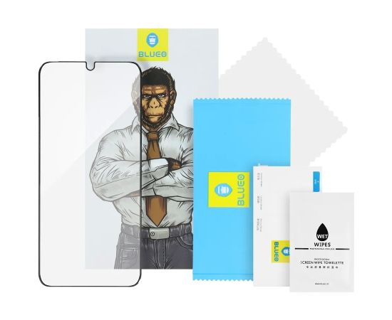 Tempered glass 5D Mr. Monkey Glass (Strong Lite) Samsung S948 S26 Ultra black Ekrānu aizsardzība