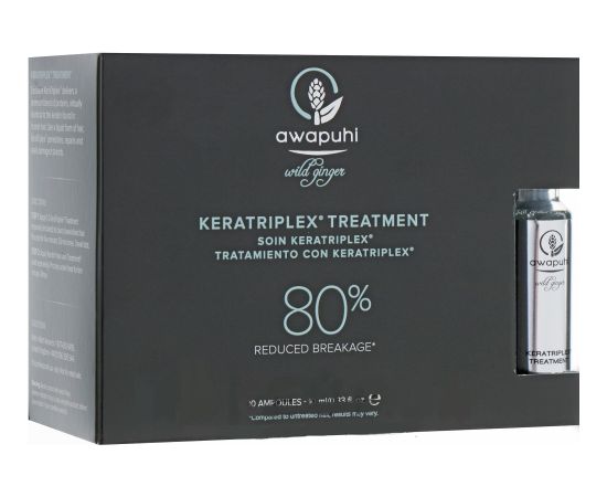 Set, Awapuhi Wild Ginger By Paul Mitchell, Keratriplex, Hair Treatment Lotion Mask, Anti-Breakage, 10 pcs, 10 ml Matu kopšana