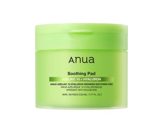 Anua, Azelaic Acid 10, Azelaic Acid 10 + Hyaluron, Soothing Anti-Redness, Peel-Off Pads, 90 pcs Ķermeņa kosmētika