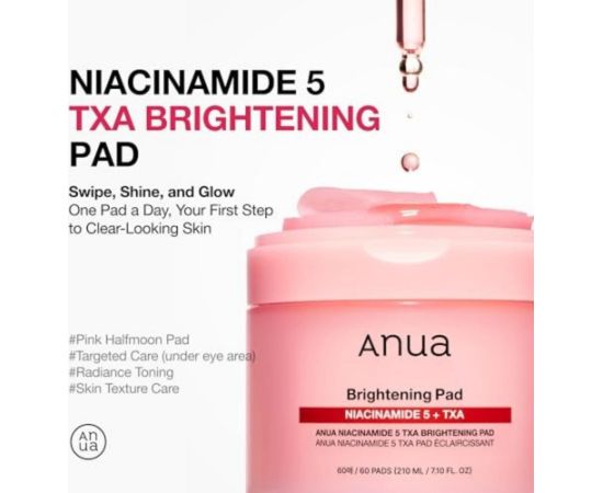 Anua, Niacinamide 5 Txa, Peel-Off Pads, 60 pcs Ķermeņa kosmētika