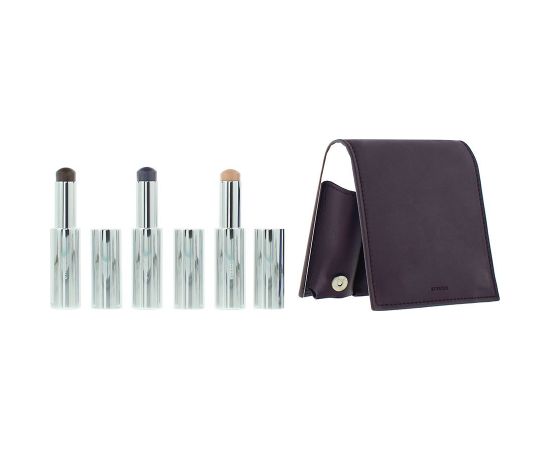 Plum Set Byredo: Colour Stick, Multifunctional, Eyeshadow Stick, Vienna, 3.5 g + Colour Stick, Multifunctional, Eyeshadow Stick, Dravite, 3.5 g + Colour Stick, Multifunctional, Eyeshadow Stick, 580, Ultramagnetic, 3.5 g + Byredo, GWP Leather Pouch Dekoratīvā kosmētika