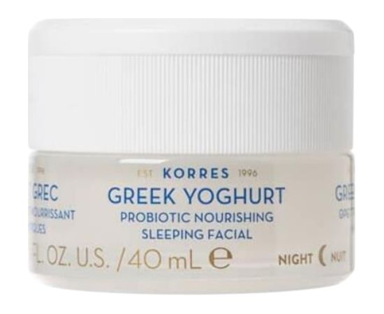 Korres, Greek Yoghurt, Nourishing, Body Cream, For Face, At Night, 40 ml Ķermeņa kosmētika