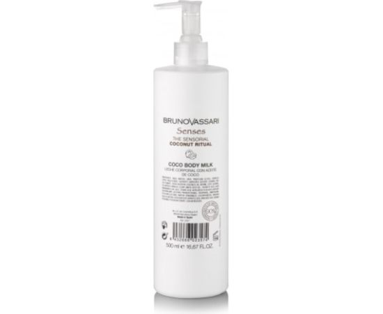 Bruno Vassari, Senses, Coconut Oil, Hydrating, Body Milk, 500 ml Ķermeņa kosmētika