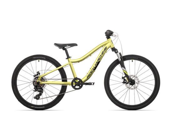 Pusaudžu velosipēds Rock Machine Storm Jr. 24 Sulfur Yellow (Rata izmērs: 24 Rāmja izmērs: 12) Городские велосипеды