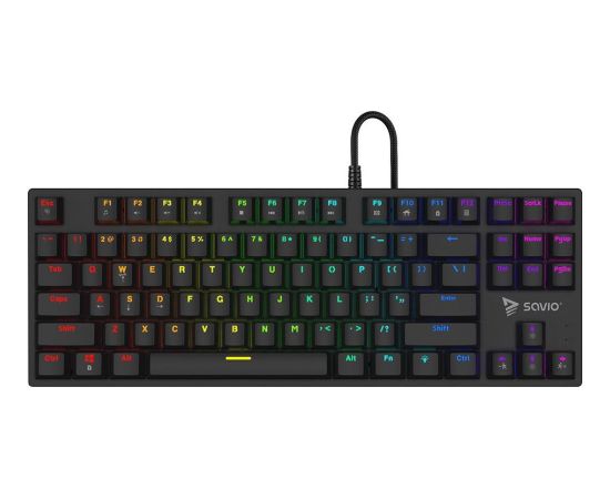 Savio Klawiatura mechaniczna rgb tempest x2 outemu red Klaviatūras