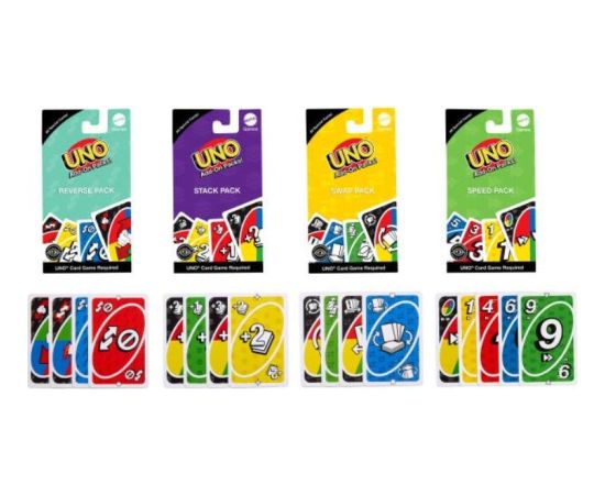 Mattel Gra uno pakiety uzupełniające display 24 sztuki Galda spēles