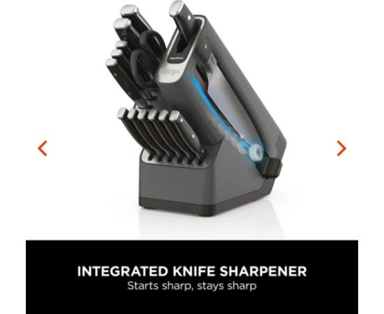 Knives Ninja StaySharp Deluxe 14pcs+wood block Elektriskās zobu birstes