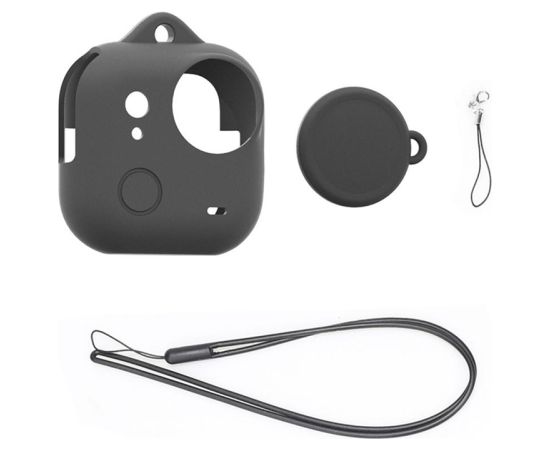 Silicone Lens Cover + PULUZ Case for Insta360 GO Ultra Sporta kameru aksesuāri