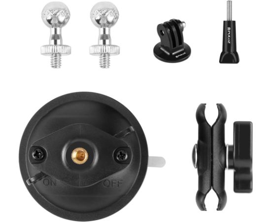 PULUZ Magic Arm Tripod Suction Cup Holder (Black) Sporta kameru aksesuāri