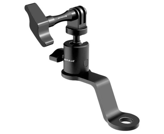 PULUZ Aluminum Motorcycle Mirror Camera Mount (Black) Aksesuāri sporta kamerām