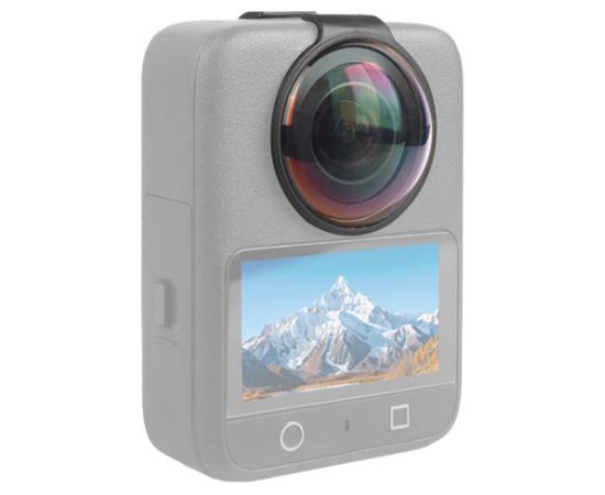PULUZ Tempered Lens Protective Glass for DJI Osmo 360 (Black) Aksesuāri sporta kamerām