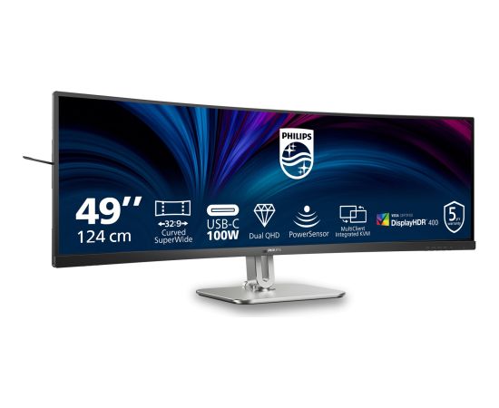 Monitors Philips 5000 series 49B2U5900C/00 124 cm (48.8") 5120 x 1440 px Dual QHD LCD Новинки Компьютерная техника