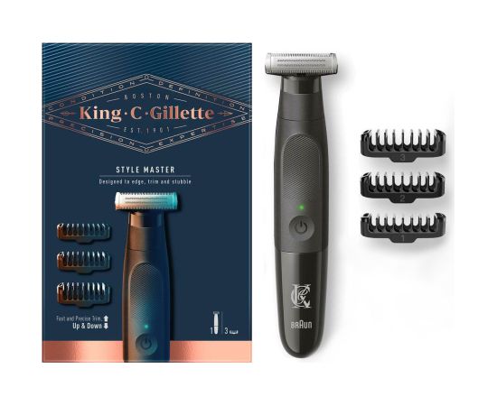 Gillette Style Master 4D Blade, Black, 1 mm, 3 mm, 1 mm, Stainless steel, CE Бритвы для мужчин