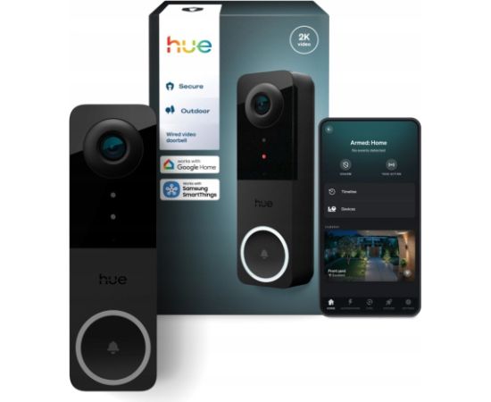 Philips Hue Video Doorbell Camera, EU/UK | Black Jaunumi - Datori