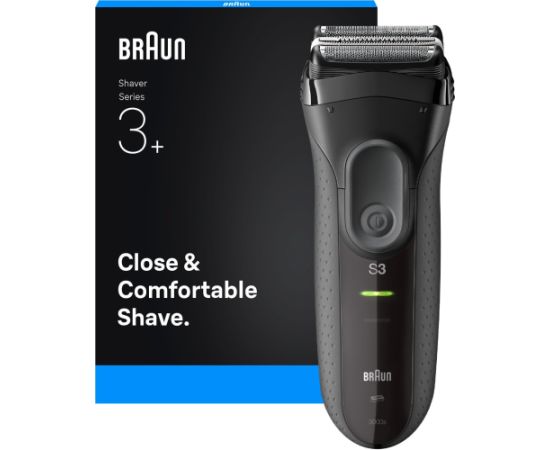 Braun Serie 3 3000S Golarka foliowa Szary Matu, Bārdas, Ķermeņa trimmeri