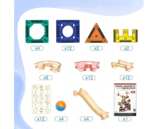 Hipo Klocki magnetyczne tor dla kulek 94el H13444 41552 Конструкторы