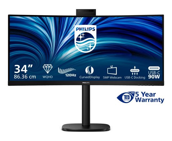 Philips 3000 series 34B2U3600CH/00  86,4 cm (34") 3440 x 1440 px Wide Quad HD LCD Jaunumi - Datori