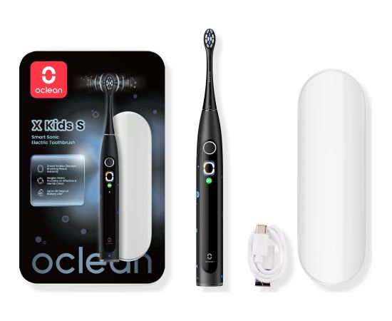 Oclean X Kids S electric toothbrush, black Elektriskās zobu birstes