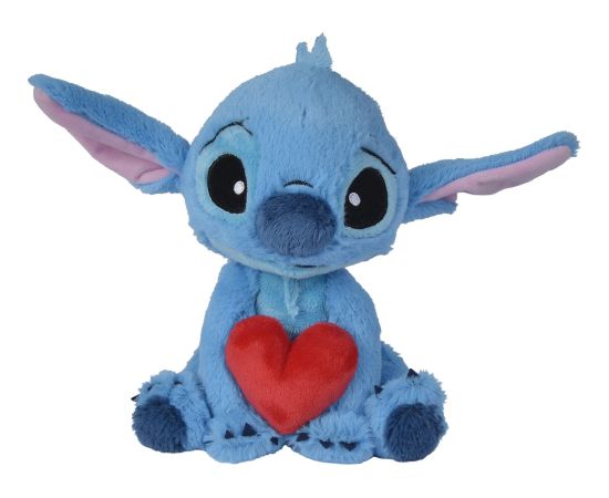 Simba Maskotka Stitch z sercem 25cm Disney Mīkstās rotaļlietas