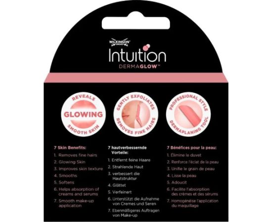 WILKINSON_Intuition Dermaglow wkłady wymienne 3szt. Epilatori, bikini trimmeri, sieviešu skuvekļi