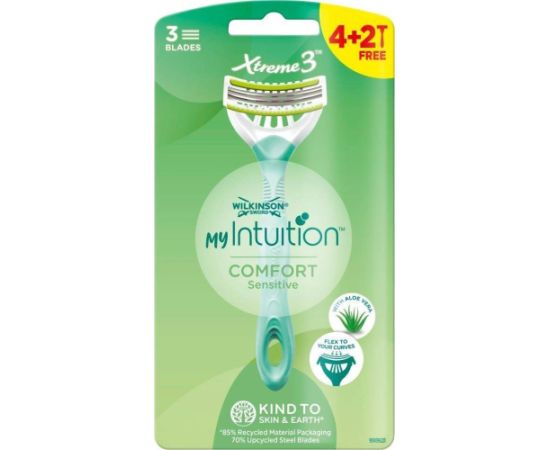 Wilkinson  Wilkinson My Intuition Xtreme3 Comfort Sensitive 6szt Epilatori, bikini trimmeri, sieviešu skuvekļi