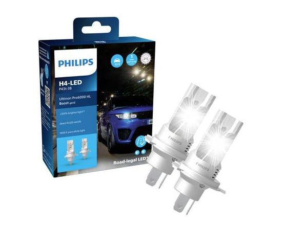 Spuldzes Philips Ultinon Pro6000 Boost LED H4 Gen 2. ECE 2 gb. Jaunumi - Datori