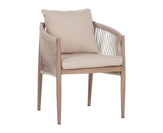 Chair MEDINA 61,5x62,5xH74cm, beige Dārza galdi