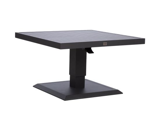 Galds TOMSON 85x85xH52-75cm, tumši pelēks Dārza galdi