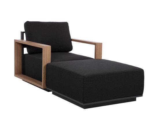 Ottoman FULLER 83x83xH43cm, dark grey Новинки Для дома и сада 