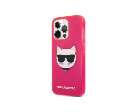 Karl Lagerfeld Apple  iPhone 13 Pro Max Choupette Head Case Pink Neoriģinālie Maciņi