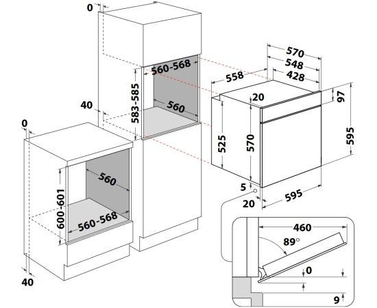 Built-in electric oven Indesit Крупная бытовая техника