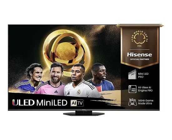 Hisense 75U8Q | 75″ Mini-LED 165Hz VRR QLED Gaming TV Elektriskās zobu birstes