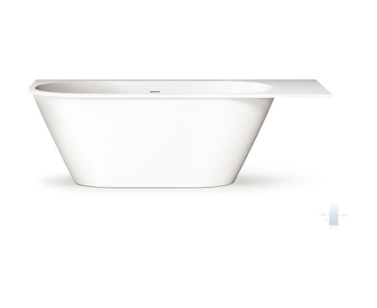 PAA Deco Shape Re A Brīvi Stāvoša Akmens Masas Vanna Balta Из каменной массы