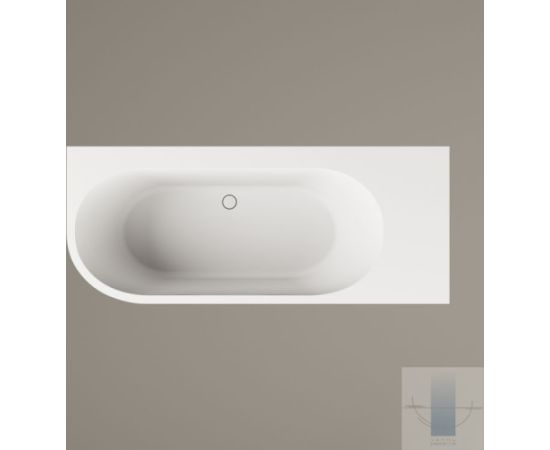 PAA Deco Shape Re A Brīvi Stāvoša Akmens Masas Vanna Balta Из каменной массы