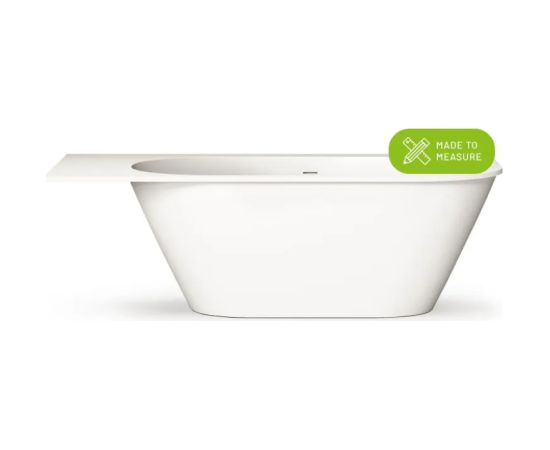 PAA Deco Shape Re D Brīvi Stāvoša Akmens Masas Vanna Matēta Balta Из каменной массы