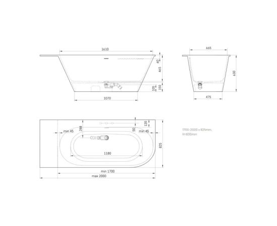 PAA Deco Shape Re D Brīvi Stāvoša Akmens Masas Vanna Matēta Balta Из каменной массы