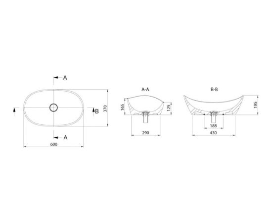 PAA Amore Silk Vannas Istabas Izlietne Balta Подвесные