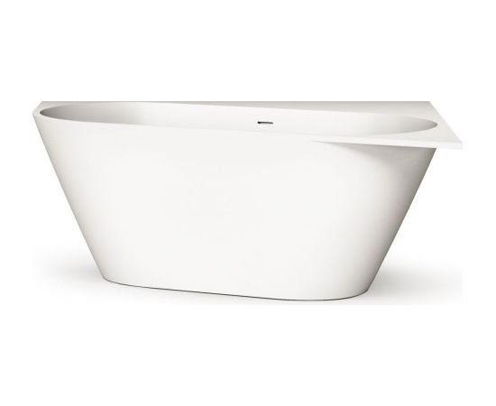 PAA Deco Corner A Brīvi Stāvoša Akmens Masas Vanna Balta Из каменной массы